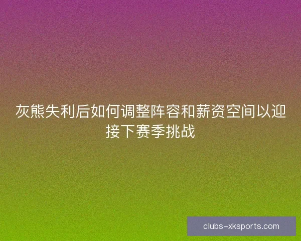 灰熊失利后如何调整阵容和薪资空间以迎接下赛季挑战